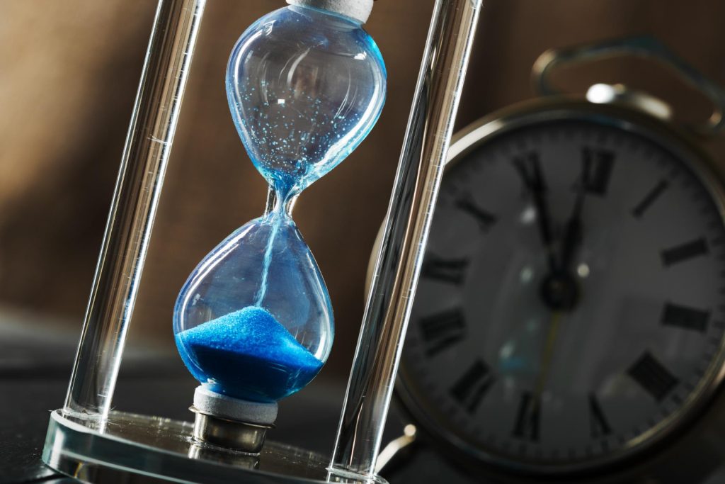 Sanduhr als Symbol für flexible Gleitzeit